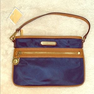 Navy Michael Kors Wristlet